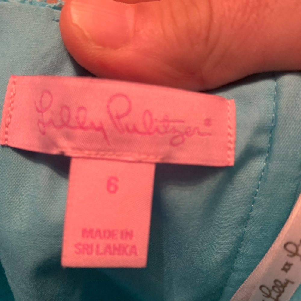 Lilly Pulitzer Caitlin strapless dress. Worn 2x - Picture 4 of 6